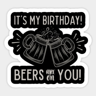 Birthday Beers Sticker